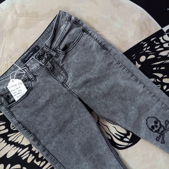 Current size 14-15 inch flat waist goth skinny jeans (3-7) some custom some reg - Picture 14 of 16